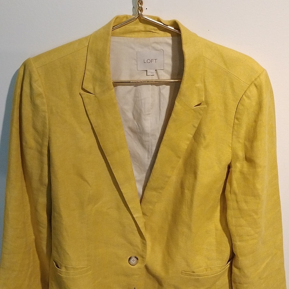 Loft Mustard Yellow Linen